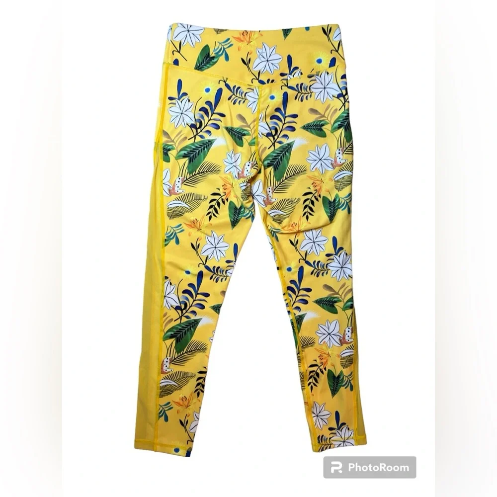 Floral Reflective Light n Tight Hi-Rise 7/8 24” RC (8-10) ZYIA NWT 1291 - Picture 7 of 15